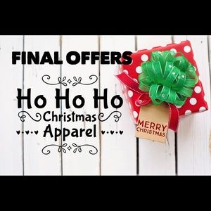 FINAL CLEARANCE ON CHRISTMAS ITEMS!